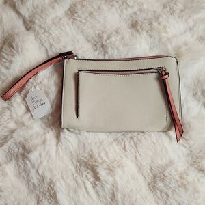 Cream and Pink Women's Clutch Wallet (Great Item To Bundle 🛍)